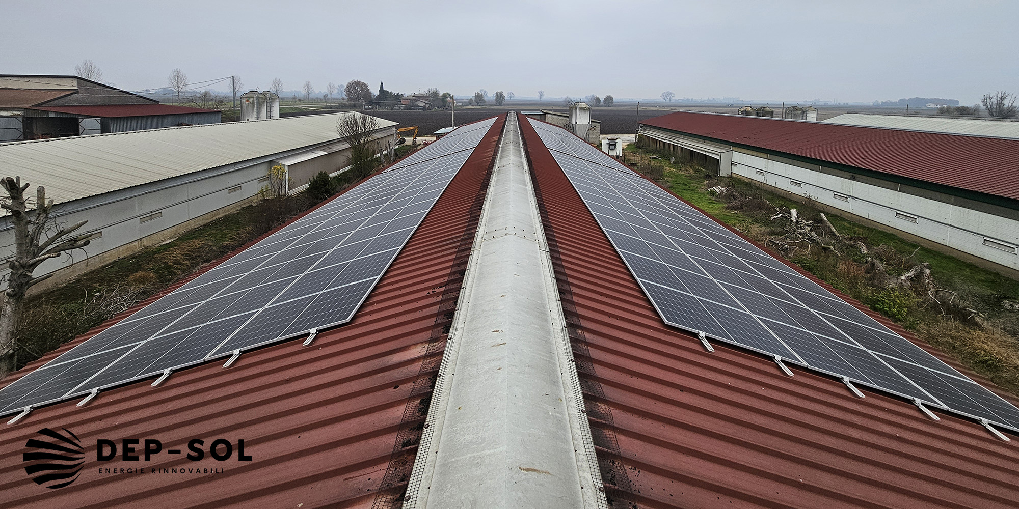 Impianto fotovoltaico Agrisolare Verona